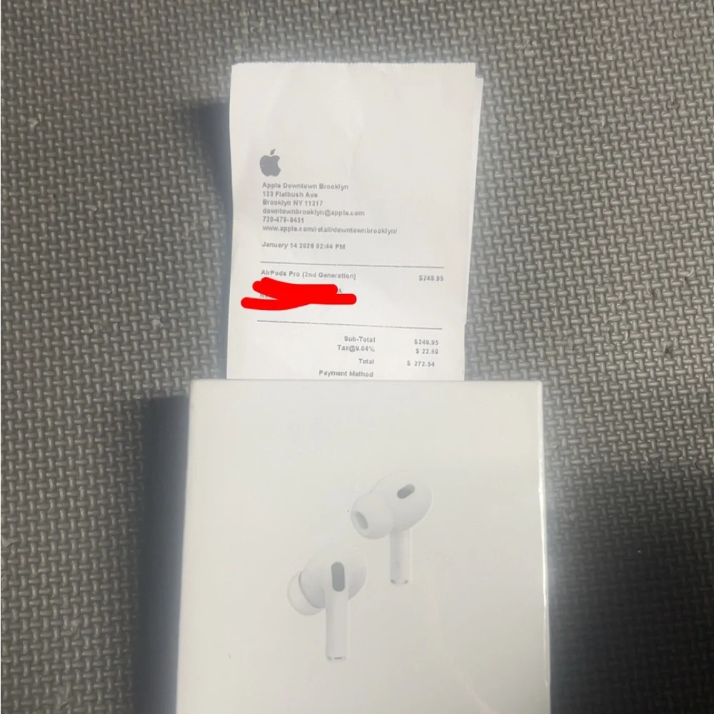 Apple AirPods Pro (White) with Retail Box and Receipt